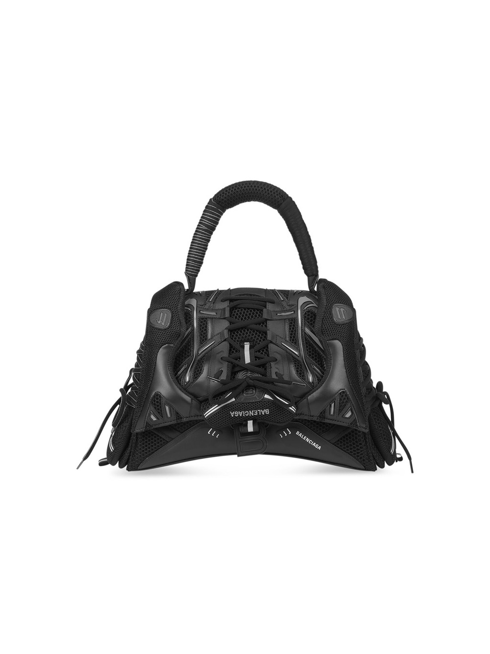 Balenciaga Black Women's Layered Tech Satchel